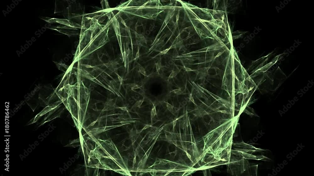 Poster colorful plasma sphere with energy charges. computer generated sci-fi motion background. seamless lo