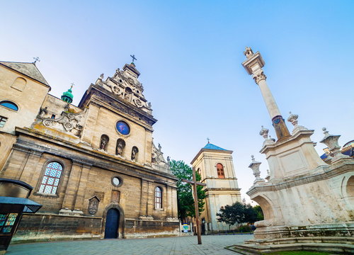 Bernardine church and monastery in Lviv Ukraine