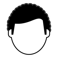 Man faceless avatar icon vector illustration graphic design
