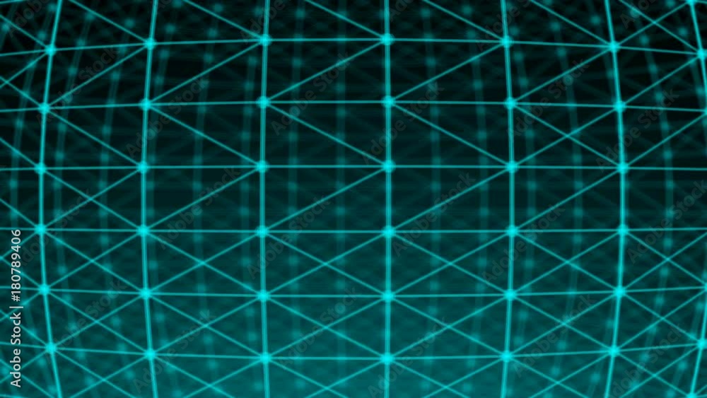Poster abstract connection dots. seamless loop