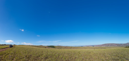 Morning view of Gran Sabana region, in Canaima, Venezuela
