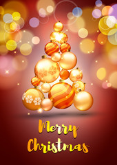 Naklejka premium Christmas greeting card