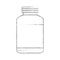 Medicine bottle isolated icon vector illustration graphic design