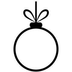 Christmas ball icon