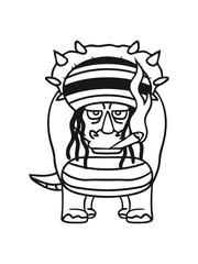 raggae jamaika kiffen bekifft joint weed cannabis mütze hut rastalocken rauchen drogen stoned hörner triceratops groß comic cartoon dinosaurier saurier dino