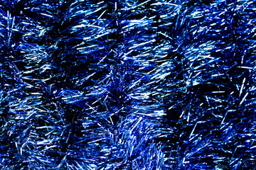 Sparkle blue new year's garland background