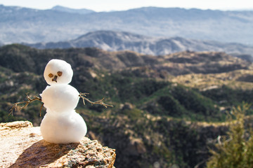 Mountain Snowman 1