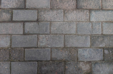 Background of stone wall and ciement blocks texture photo.