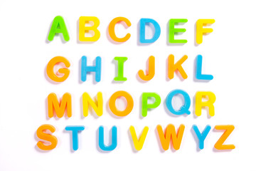 colored letters in alphabetical order