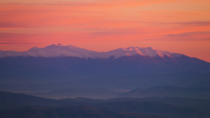 Dawn on Mount Olympus