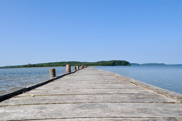 Fototapeta premium Großer Jasmunder Bodden, Lietzow auf Rügen