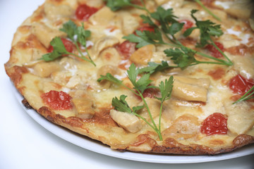  pizza, cheese, tomato, red, vegetable, pepper