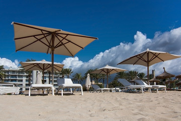 Playa de Palma parasols