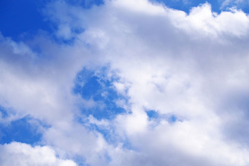 天国のような雲と青空