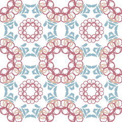 Seamless abstract floral pattern,mandala pattern