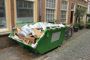 Loaded dumpster