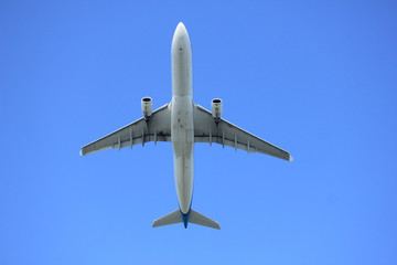 Botto of an airplane