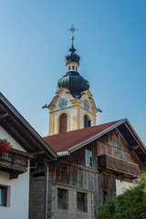 Fototapeta na wymiar Church of Saint Margaret in Oberperfuss, Austria.