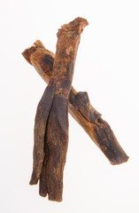 Dried Ginseng On Background