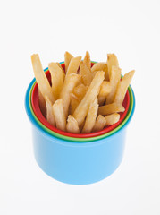 French Fries on background