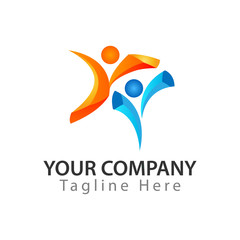 Active Life logo design,  Vector Illustration