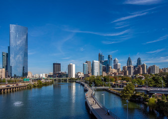 Fototapeta na wymiar View of Philadelphia downtown