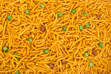 murukku or traditional indian snack on background.