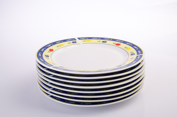 plates on the background