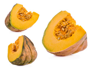 pumpkin isolated on the white background .