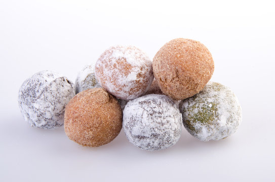 donut. munchkins donuts on background