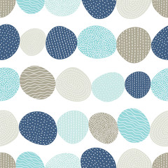 Vector seamless pattern with colorful decorative stones.