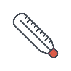 medicine medical colored icon thermometer