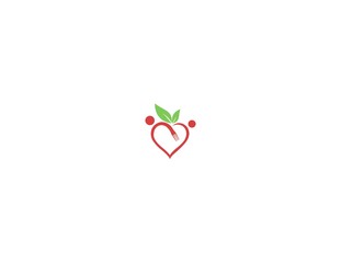 Love Food Organic Nature Business Logo