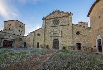 Fototapeta na wymiar Farfa (Rieti, Italy) - The Farfa Abbey, famous Benedictine Catholic monastery in Rieti province, central Italy