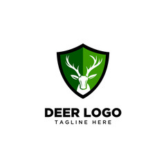 deer head shield logo