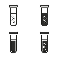 Medicine bottle icon set.