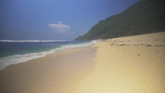 Scenic Indonesia beach, POV