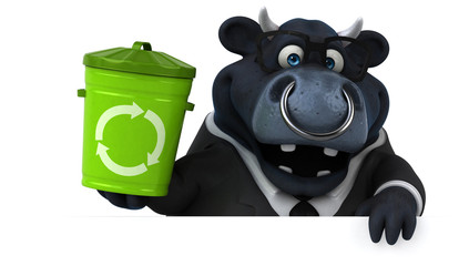 Black bull - 3D Illustration