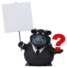 Black bull - 3D Illustration