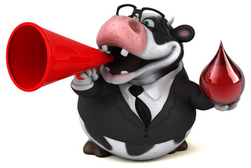 Fun cow - 3D Illustration