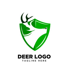 Secure head deer logo