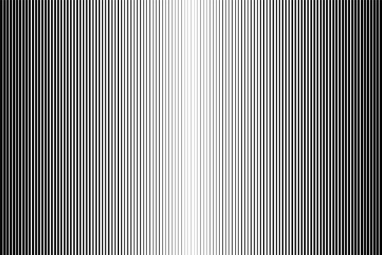 Black and white simple pattern. Light effect. Gradient background with line . Halftone design .