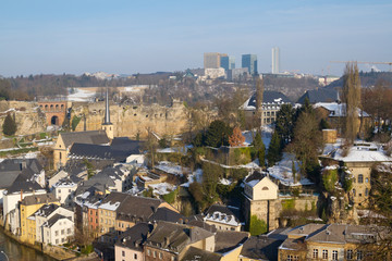Fototapeta na wymiar Luxembourg in Winter