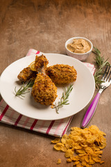 baked chicken legs with mustard