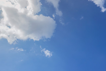 blue sky with clouds background.	