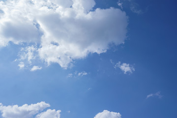 Obraz premium blue sky with clouds background. 