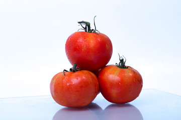Fresh fruits and vegetables isolated on white background,Red green yellow vegetables,Fresh fruits and vegetables piled together on a white background,Close up vegetables and fruits