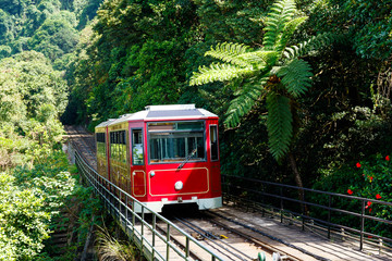 The peak tram in Hong Kong