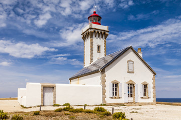 Fototapeta na wymiar Lighthouse Les Poulins Belle-Ile Brittany France