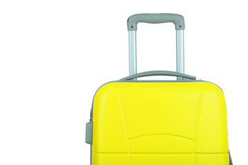 Yellow travel suitcase
